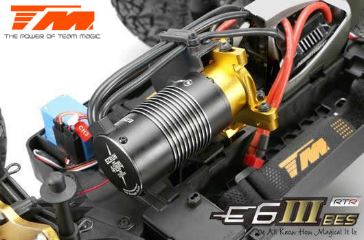 TM505006R Auto - Monster Truck Electric - 4WD - RTR - Brushless 2200KV - 4S / 6S - Waterdicht - Team Magic E6 III BES