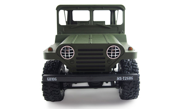 RC U.S. Jeep MS 151 militaire terreinwagen 1:14 4WD RTR, Dessert leger groen