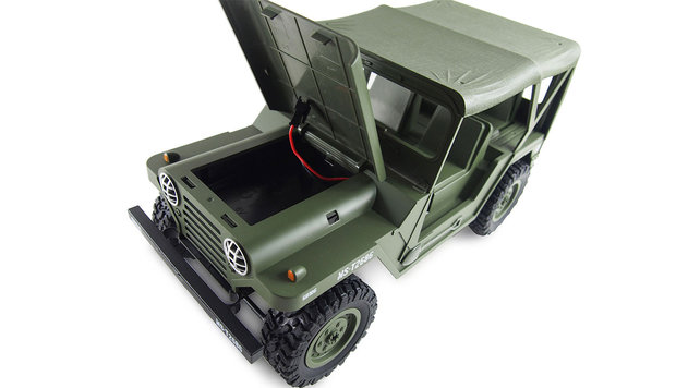 RC U.S. Jeep MS 151 militaire terreinwagen 1:14 4WD RTR, Dessert leger groen