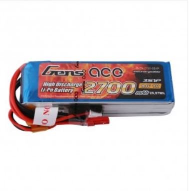 Gens ace 2700mAh 11.1V TX 3S1P Lipo Battery pack with Futaba/JST-XHR/JST-SYP zender accu