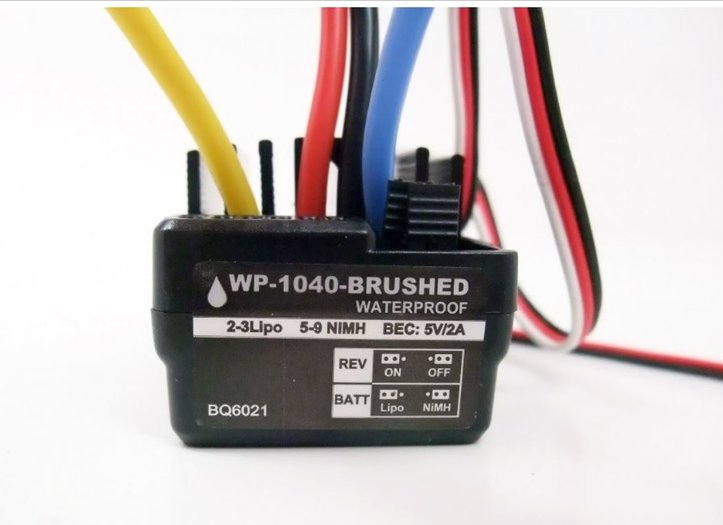 WP-1040 ESC WP-1040 BRUSHED 1/10 WATERPROOF ESC - jurod