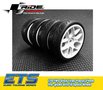 RC-banden-on-the-road-Ride-1-10-Slick-Tires-Precut-24mm-Pre-glued-with-10-Spoke-Wheel-White-4pcs