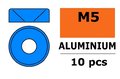G-Force-RC-GF-0405-054-Revtec-Aluminium-sluitring-voor-M5-Verzonkenkopschroeven-BD=12mm-Blauw-10-st