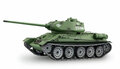 RC-tank-Russische-T34-85-pro-line-24-GHz--1:16--IR-BB-2.4-GHZ-rook-en-geluid-V7.0-in-luxe-houten-kist