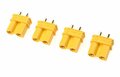 GF-1033-002-Revtec-Connector-XT-30-U-Gold-Plated-Male-4-pcs