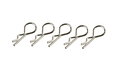 Onderdeel-voor-radiografische-auto-part-28212-Karosserie-clips-1:10-silber-10-Stuks