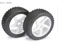 Wheel-Set-Buggy-5-Spoke-Dirt-white-1:8-(2-pcs)